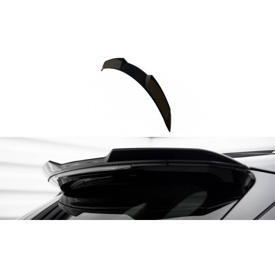 Maxton Design horní prodloužení spoileru 3d pro Lexus RX Mk4 Facelift, černý lesklý plast ABS