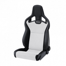 Sportovní sedačka RECARO Cross Sportster CS, sklopná, vyhřívaná, s airbagem, černá koženka/stříbrná Dynamica