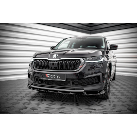 Maxton Design spoiler pod přední nárazník ver.1 pro Škoda Kodiaq Standard, černý lesklý plast ABS