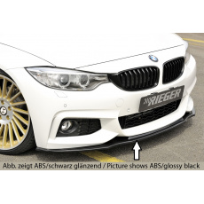 Rieger lipa pod přední nárazník pro BMW řada 4 F32, F33, F36 coupe (3-dvéř.), gran coupe (5-dvéř.), kabriolet vč. faceliftu, 03/13-06/15, 05/14-06/15, 07/15-, 11/12-06/15, plast ABS bez povrchové úpravy