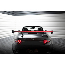 Maxton Design zadní křídlo s úzce rozkročenými držáky a LED světlem pro Mazda MX-5 Mk4 ND, pravý karbon Maxton Design zadní křídlo s úzce rozkročenými držáky a LED světlem pro Mazda MX-5 Mk4 ND, pravý karbon