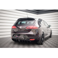 Maxton Design vložka zadního nárazníku pro Seat Leon Cupra Mk2, černý lesklý plast ABS