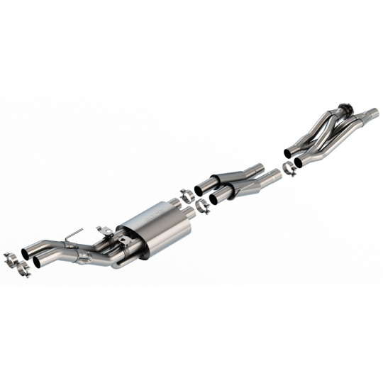 Borla středový díl výfukového systému "S-Type" pro Ford F-150 Raptor R 5.2L V8, automat, 4WD, CC s SHB (5'6'') rozvor 145,5'', r.v. 2023-2024