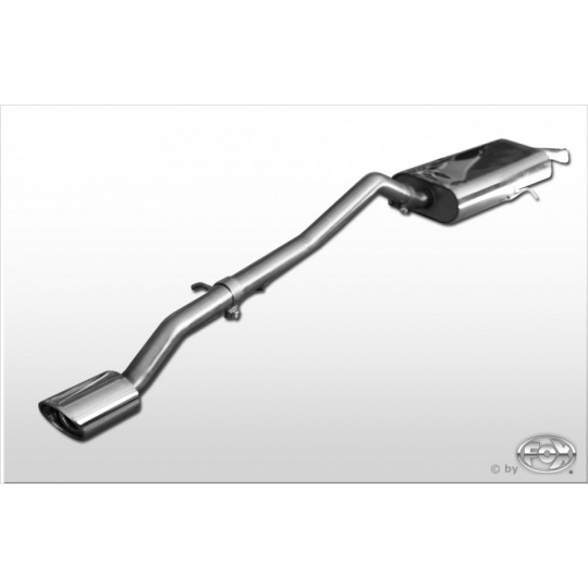 Fox Sportauspuff koncový tlumič výfuku s koncovkou 115x85 Typ 33 pro Mercedes třída A W169 s motorem 1.5, 1.7, 2.0