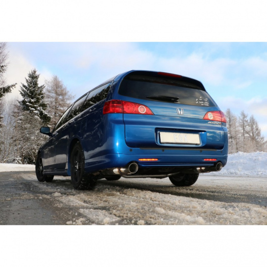 Fox Sportauspuff koncový tlumič výfuku s koncovkou 1x100 Typ 25 na obou stranách pro Honda Accord VII s motorem 2.4 (CM2)