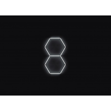 Kompletní LED hexagonové svítidlo bílé 4500 K, rozměr: 2 elementy 97 x 168 cm Kompletní LED hexagonové svítidlo bílé 4500 K, rozměr: 2 elementy 97 x 168 cm