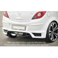 Rieger spoiler pod zadní nárazník pro Opel Corsa D 3-dvéř., 5-dvéř. vč. faceliftu r.v. 01/11-, 07/06-12/10, plast ABS bez povrchové úpravy, pro koncovky na obou stranách