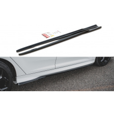 Maxton Design difuzory pod boční prahy ver.2 pro Ford Focus ST Mk3 Facelift, Carbon-Look