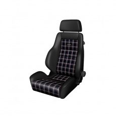 Sportovní sedačka RECARO Classic LS, černá kůže/karo