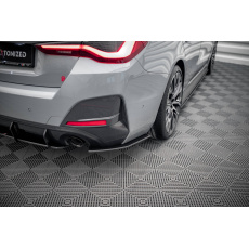 Maxton Design "Street Pro" boční difuzory pod zadní nárazník pro BMW řada 4 G26 M-Pack, plast ABS bez povrchové úpravy, s červenou linkou Maxton Design "Street Pro" boční difuzory pod zadní nárazník pro BMW řada 4 G26 M-Pack, plast ABS bez povrchové úpravy, s červenou linkou