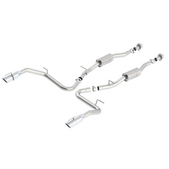 Borla Cat-Back výfukový systém "ATAK" pro Ford Mustang Cobra 4,6l SC/5,4l V8 s manuální převodovkou, RWD, 2-dvéř. Coupé, r.v. od 99-04