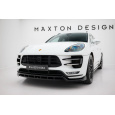Maxton Design spoiler pod přední nárazník pro Porsche Macan Mk1, černý lesklý plast ABS, Turbo