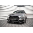 Maxton Design spoiler pod přední nárazník pro Audi S3 8V FL, černý lesklý plast ABS, Sportback