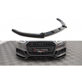 Maxton Design spoiler pod přední nárazník pro Audi S3 8V FL, černý lesklý plast ABS, Sportback