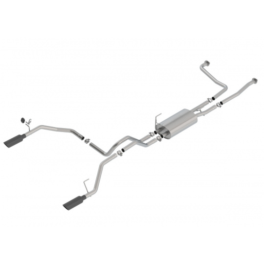 Borla Cat-Back výfukový systém "S-Type" pro Nissan Titan 5,6l V8 CC/SB/EC STB, r.v. od 2016-2020, typ koncovek: černé