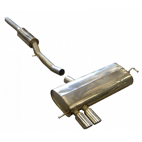 Milltek Sport výfukový systém cat-back s rezonátorem (tišší) pro Audi S3 1.8T quattro 8L 1998-2003, leštěné koncovky Milltek Sport výfukový systém cat-back s rezonátorem (tišší) pro Audi S3 1.8T quattro 8L 1998-2003, leštěné koncovky