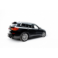 Maxton Design difuzory pod boční prahy pro BMW X3 G01, černý lesklý plast ABS