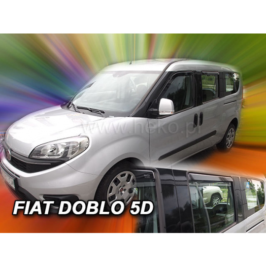 HEKO ofuky oken Fiat Doblo 5dv (od 2010) přední + zadní
