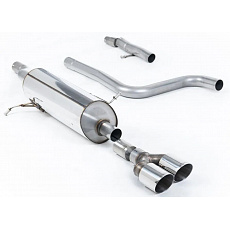 Milltek Sport výfukový systém OPF/GPF Back s rezonátorem pro Ford Fiesta Mk8 1.0T EcoBoost ST-Line 3/5-dvéř. (155ps Hybrid s OPF/GPF) 2020-2024, GT-90 dvojité leštěné koncovky, Styl ST (vyžaduje zadní difuzor ST)