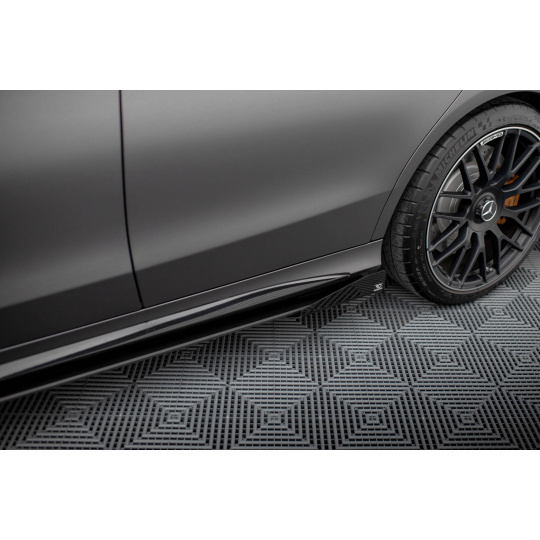 Maxton Design křidélka bočních difuzorů pro Mercedes třída C W205 Facelift/63 AMG/Sedan/Estate, plast ABS bez povrchové úpravy