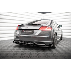 Maxton Design "Street Pro" difuzor zadního nárazníku pro Audi TT 8S, plast ABS bez povrchové úpravy, s černou a červenou linkou, S-Line Maxton Design "Street Pro" difuzor zadního nárazníku pro Audi TT 8S, plast ABS bez povrchové úpravy, s černou a červenou linkou, S-Line