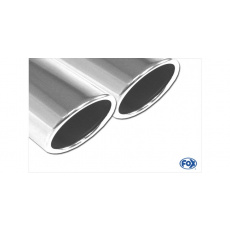 Fox Sportauspuff koncový tlumič výfuku s koncovkou 2x90 Typ 16 pro Jeep Commander s motorem 3.0 CRD