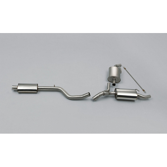 Milltek Sport homologovaný výfuk cat-back pro Renault / Alpine Clio III 200 (vč. Cup) 2009-2012, Uses OE tailpipe trims Milltek Sport homologovaný výfuk cat-back pro Renault / Alpine Clio III 200 (vč. Cup) 2009-2012, Uses OE tailpipe trims