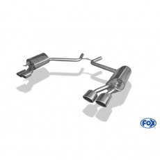 Fox Sportauspuff koncový tlumič výfuku s koncovkou 2x115x85 Typ 32 na obou stranách pro Mercedes CLS C219 s motorem 3.0 CDI, 3.5, 5.0