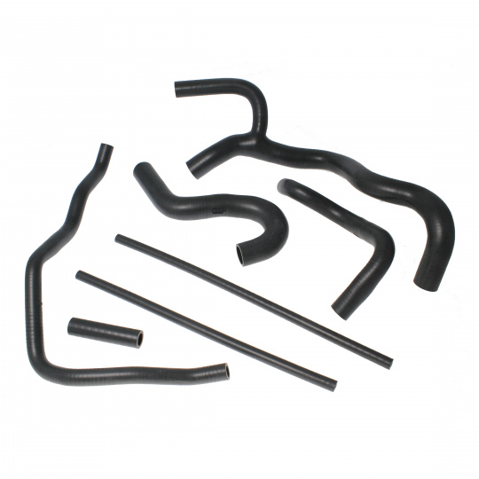 Samco Sport 7-dílná sada silikonových hadic pro vedení chladicí kapaliny pro Audi Quattro UR 1980-1987 Turbo 10v 2.2l 5vál. s označením motoru WR/GV/WX, barva: modrá