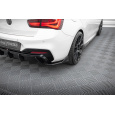 Maxton Design boční difuzory pod zadní nárazník pro BMW řada 1 F20- F21 Facelift, černý lesklý plast ABS, M-Pack/M140i