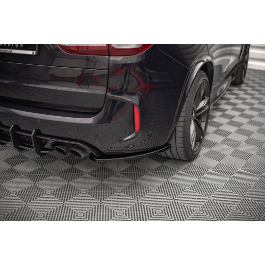 Maxton Design boční difuzory pod zadní nárazník pro BMW X5 M F15, černý lesklý plast ABS