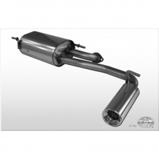 Fox Sportauspuff koncový tlumič výfuku s koncovkou 1x90 Typ 13 pro Subaru Justy II s motorem 1.3, pro modely s nelakovaným nárazníkem