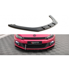 Maxton Design spoiler pod přední nárazník pro Volkswagen Scirocco Mk3, černý lesklý plast ABS