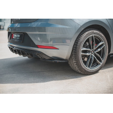 Maxton Design boční difuzory pod zadní nárazník pro Seat Leon FR Mk3 Facelift, černý lesklý plast ABS