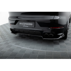 Maxton Design středový spoiler zadního nárazníku pro Porsche Cayenne Mk3 Facelift, černý lesklý plast ABS Maxton Design středový spoiler zadního nárazníku pro Porsche Cayenne Mk3 Facelift, černý lesklý plast ABS