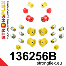 136256B: Strongflex Kompletní sada polyuretanových silentbloků zavěšení varianta 136256B: Strongflex Kompletní sada polyuretanových silentbloků zavěšení varianta