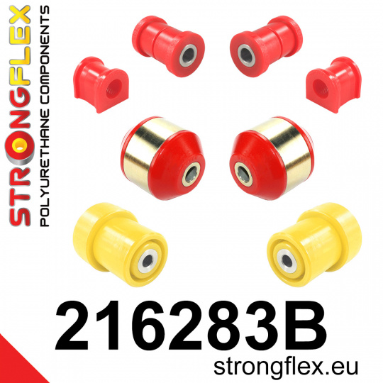 216283B: Strongflex Sada silentbloků předního a zadního zavěšení