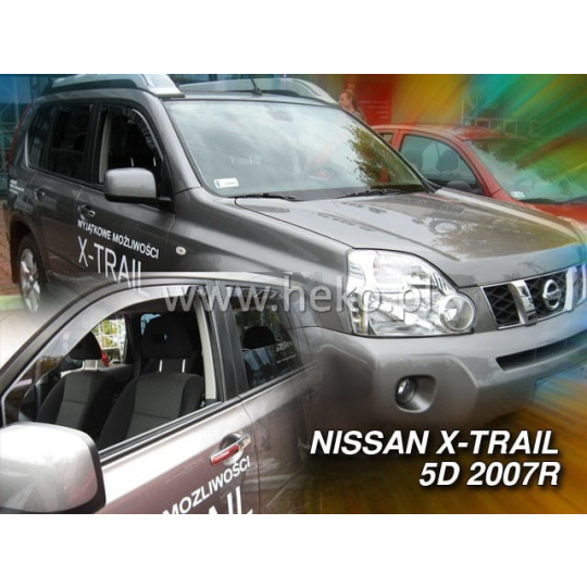 HEKO ofuky oken Nissan X-Trail II 5dv (2007-2013) přední + zadní