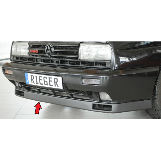 Rieger spoiler pod přední nárazník pro Volkswagen Golf 2 Rallye Golf 19E-299, r.v. 89-91, plast ABS bez povrchové úpravy