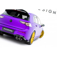 Maxton Design boční difuzory pod zadní nárazník ver.2 pro Volkswagen Golf R Mk8, černý lesklý plast ABS