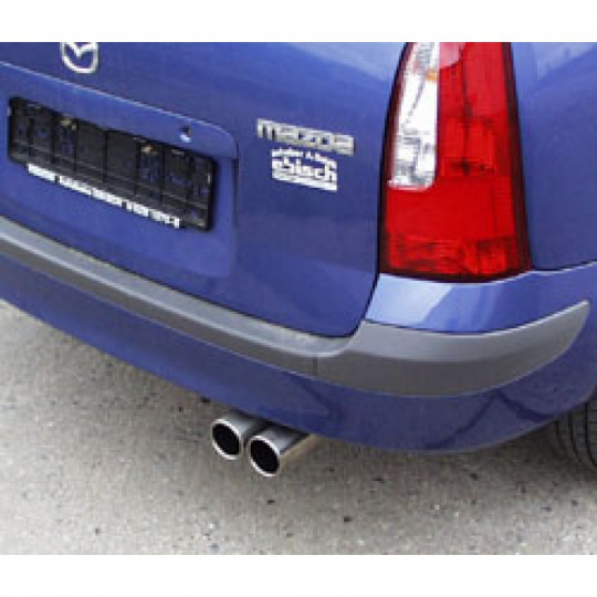 Fox Sportauspuff koncový tlumič výfuku s koncovkou 2x80 Typ 13 pro Mazda Premacy s motorem 1.8, 2.0, 2.0 TD Fox Sportauspuff koncový tlumič výfuku s koncovkou 2x80 Typ 13 pro Mazda Premacy s motorem 1.8, 2.0, 2.0 TD