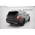 Maxton Design spoiler pod zadní nárazník s žebrováním pro Ford Explorer XLT Mk6, černý lesklý plast ABS