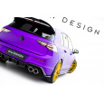 Maxton Design boční difuzory pod zadní nárazník ver.4 pro Volkswagen Golf R Mk8, černý lesklý plast ABS