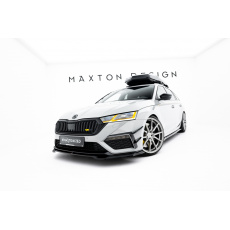 Maxton Design spoiler pod přední nárazník ver.4 pro Škoda Octavia RS Mk4, černý lesklý plast ABS, Liftback / Combi Maxton Design spoiler pod přední nárazník ver.4 pro Škoda Octavia RS Mk4, černý lesklý plast ABS, Liftback / Combi