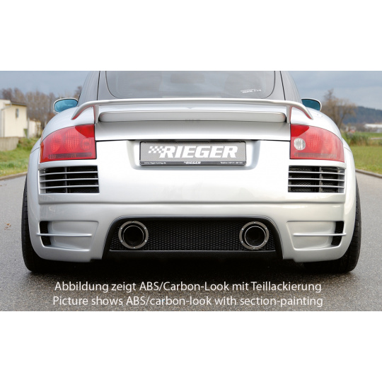 Rieger zadní nárazník pro Audi TT 8N kupé, roadster, plast ABS s povrchovou úpravou Carbon-Look