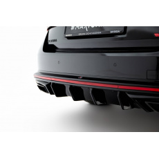 Maxton Design vložka zadního nárazníku pro Škoda Octavia RS Mk4, černý lesklý plast ABS Maxton Design vložka zadního nárazníku pro Škoda Octavia RS Mk4, černý lesklý plast ABS