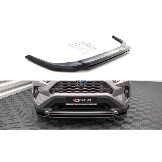 Maxton Design spoiler pod přední nárazník pro Toyota RAV4 Mk5, černý lesklý plast ABS
