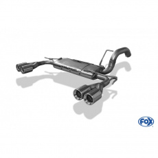 Fox Sportauspuff koncový tlumič výfuku s koncovkou 2x80 Typ 13 na obou stranách pro Mitsubishi Colt CZ3, CZT, Z30 s motorem 1.1, 1.3, 1.5, 1.5 DI-D, 3dvéř.