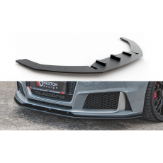 Maxton Design "Racing durability" spoiler pod přední nárazník pro Audi RS3 8V, plast ABS bez povrchové úpravy, s červenou linkou