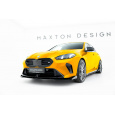 Maxton Design "Street Pro" spoiler pod přední nárazník s křidélky pro BMW řada 1 F70, plast ABS bez povrchové úpravy, M-Pack, s černou a červenou linkou